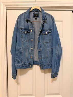 Forever 21 men denim jacks blue med